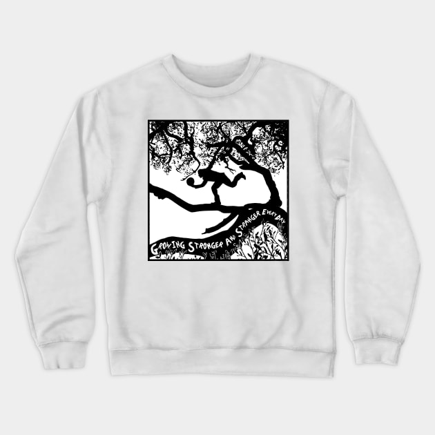 Tom Waits Crooked Tree Crewneck Sweatshirt by Eyeballkid-